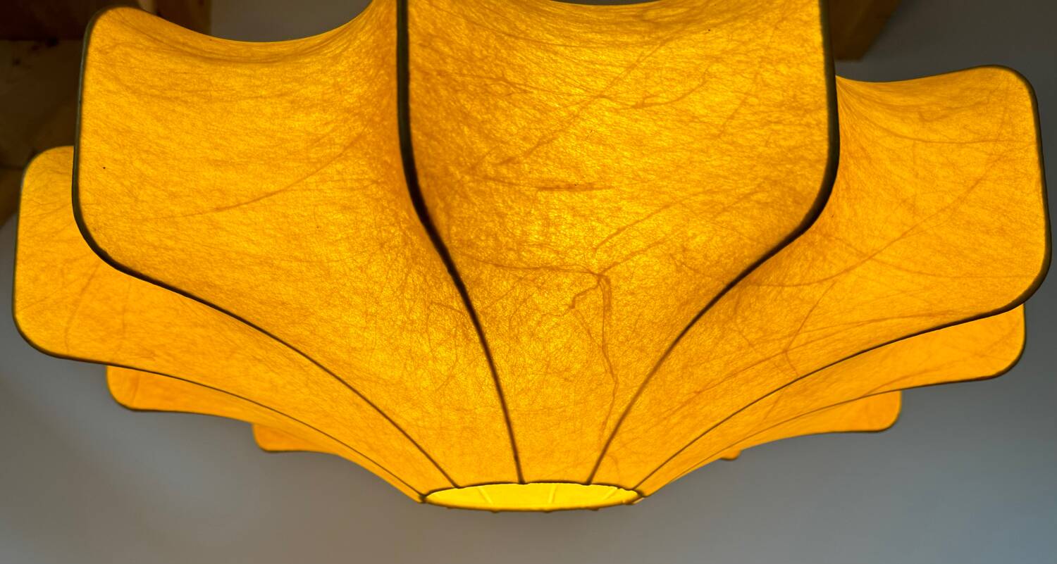 Large cocoon pendant light, 60s