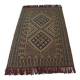 Vintage Berber Wool Carpet Hand-Knotted Antique Tunisian Brown