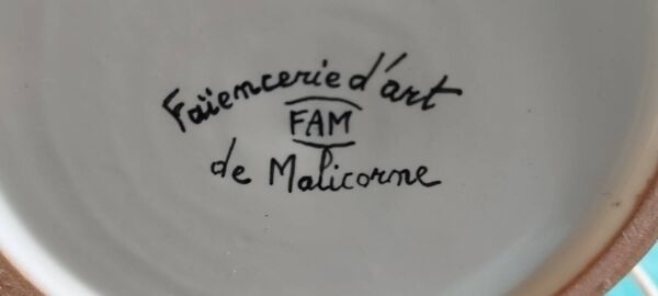 Pied de lampe ajouré de la faïencerie d'Art Malicorne