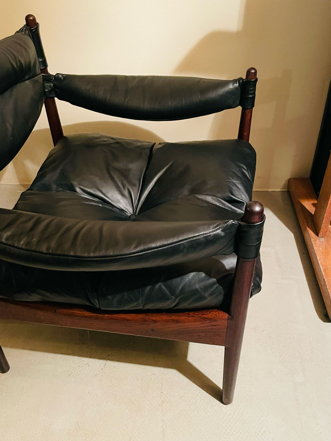 Kristian Vedel Arm Chair model Modus in Rosewood and Leather (2 available)