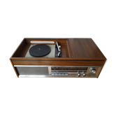 Combiné platine vinyle/tourne disque et radio vintage Grundig