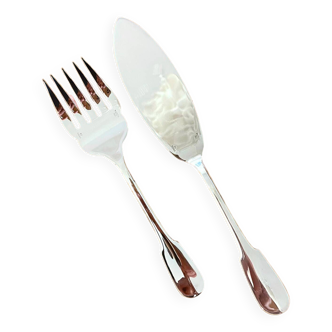 Christofle cluny 2 fish serving cutlery