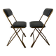 Paire de chaises pliantes vintage