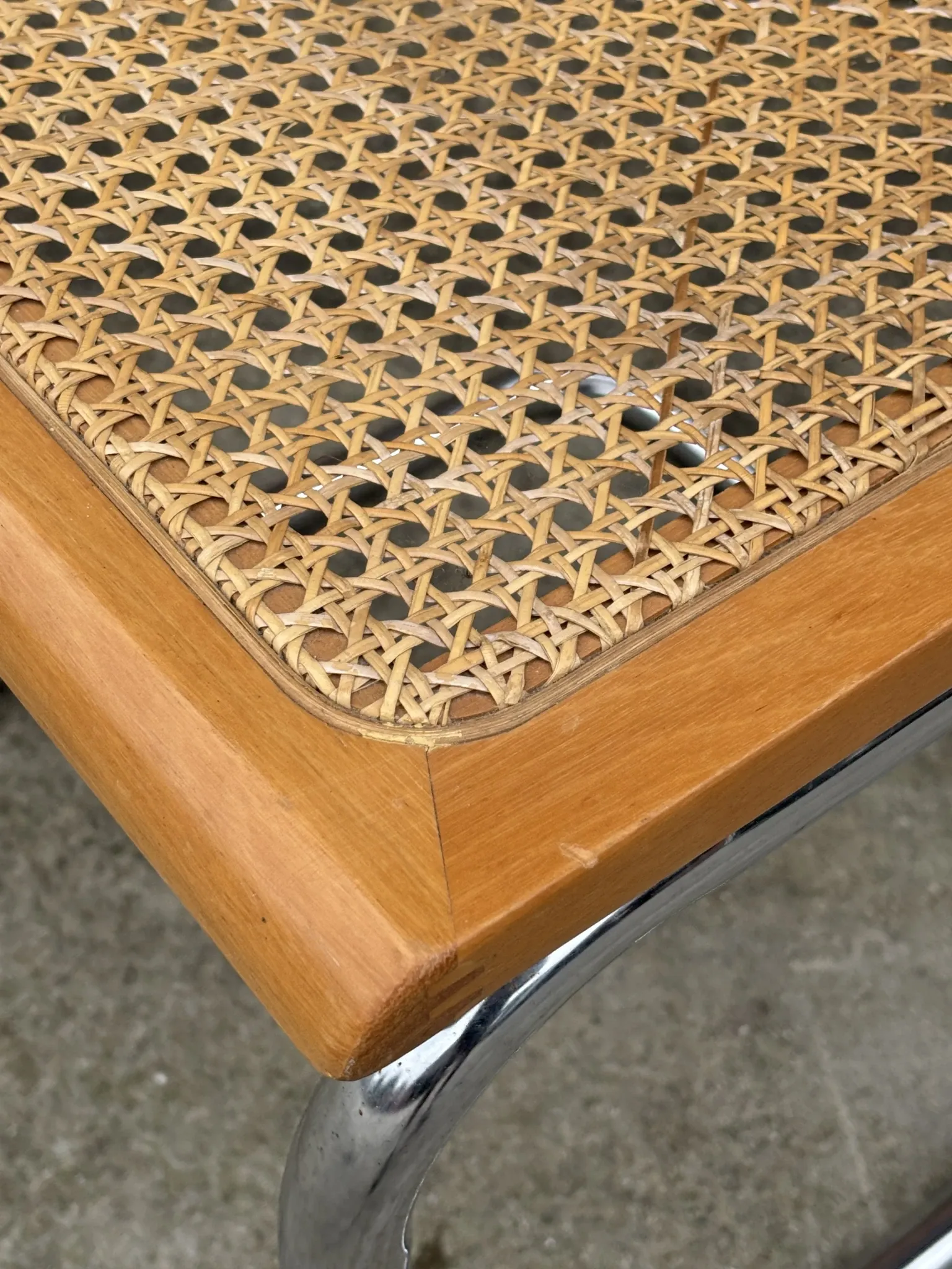 Cesca design chair model b32 in chrome