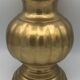 Vintage ball shape vase with godron in brass