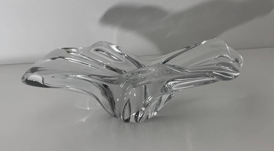 Vide poche cristal de Baccarat en parfait état / 22 cm