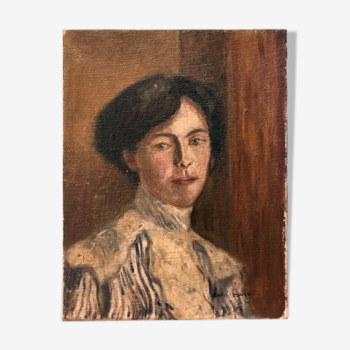 Signed 1905 Women's Portrait Painting