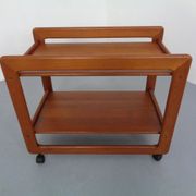 Large teak bar cart from Tarm Stole Møbelfabrik, Denmark, 1960s.