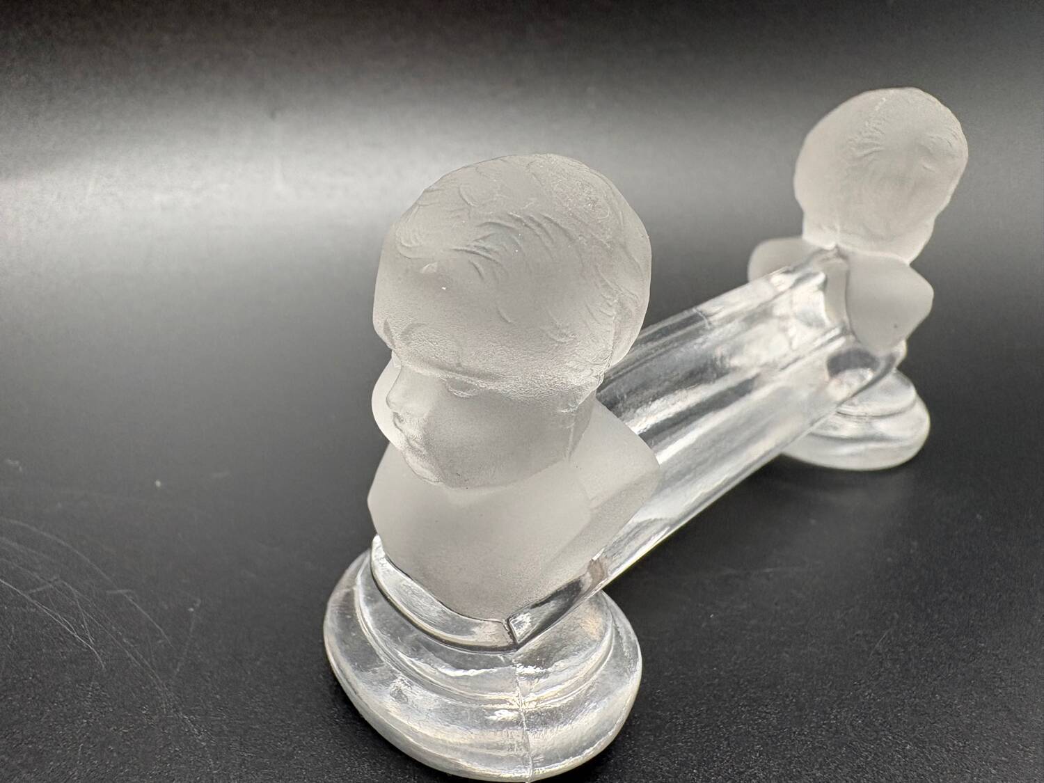 12 Baccarat crystal knife holders, Houdon model, 19th century.