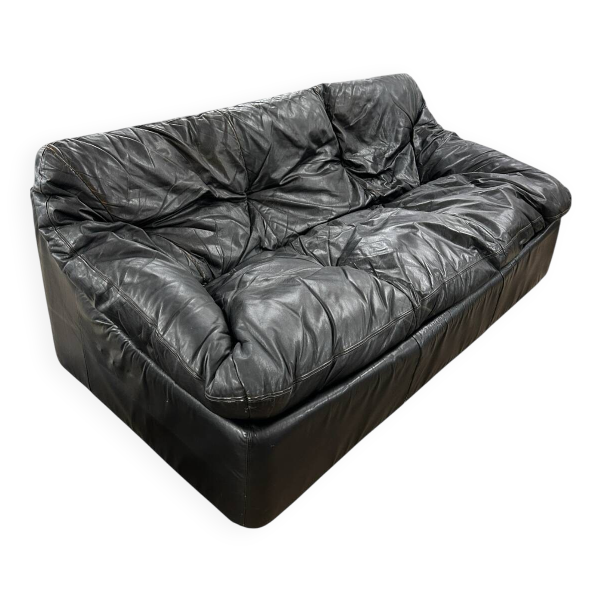 Cinna leather sofa 1970