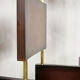 Wooden and brass screen