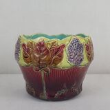 Art Nouveau earthenware cache pot