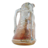 Vintage ceramic stoneware pitcher from the 1950s-1960s design.