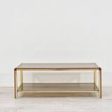 1980s smoked glass coffee table