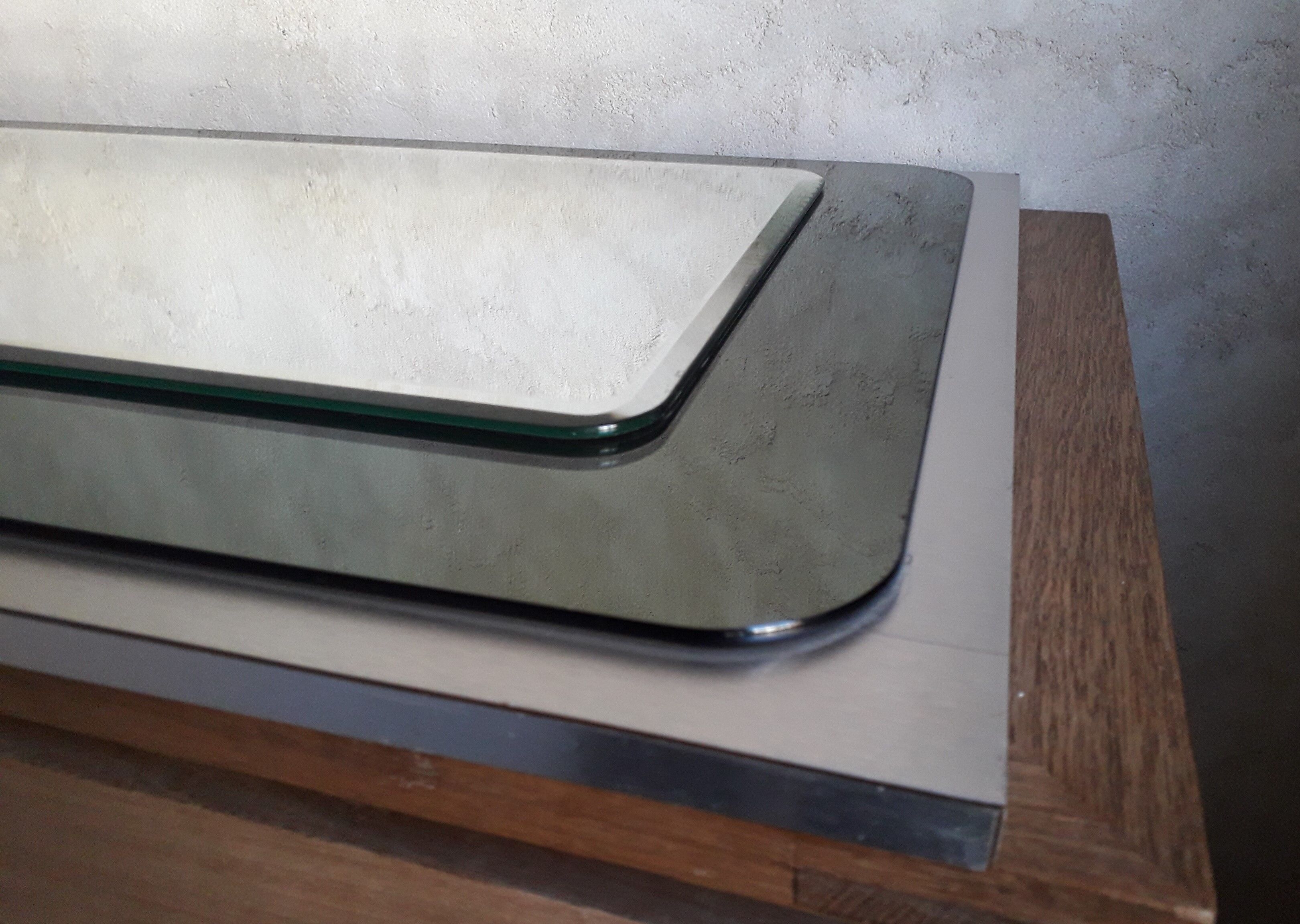 70s two-tone mirror - 97x46cm