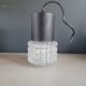 Vintage molded glass globe pendant light