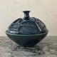 Vintage covered large pot in brutalist ceramic - Hungary