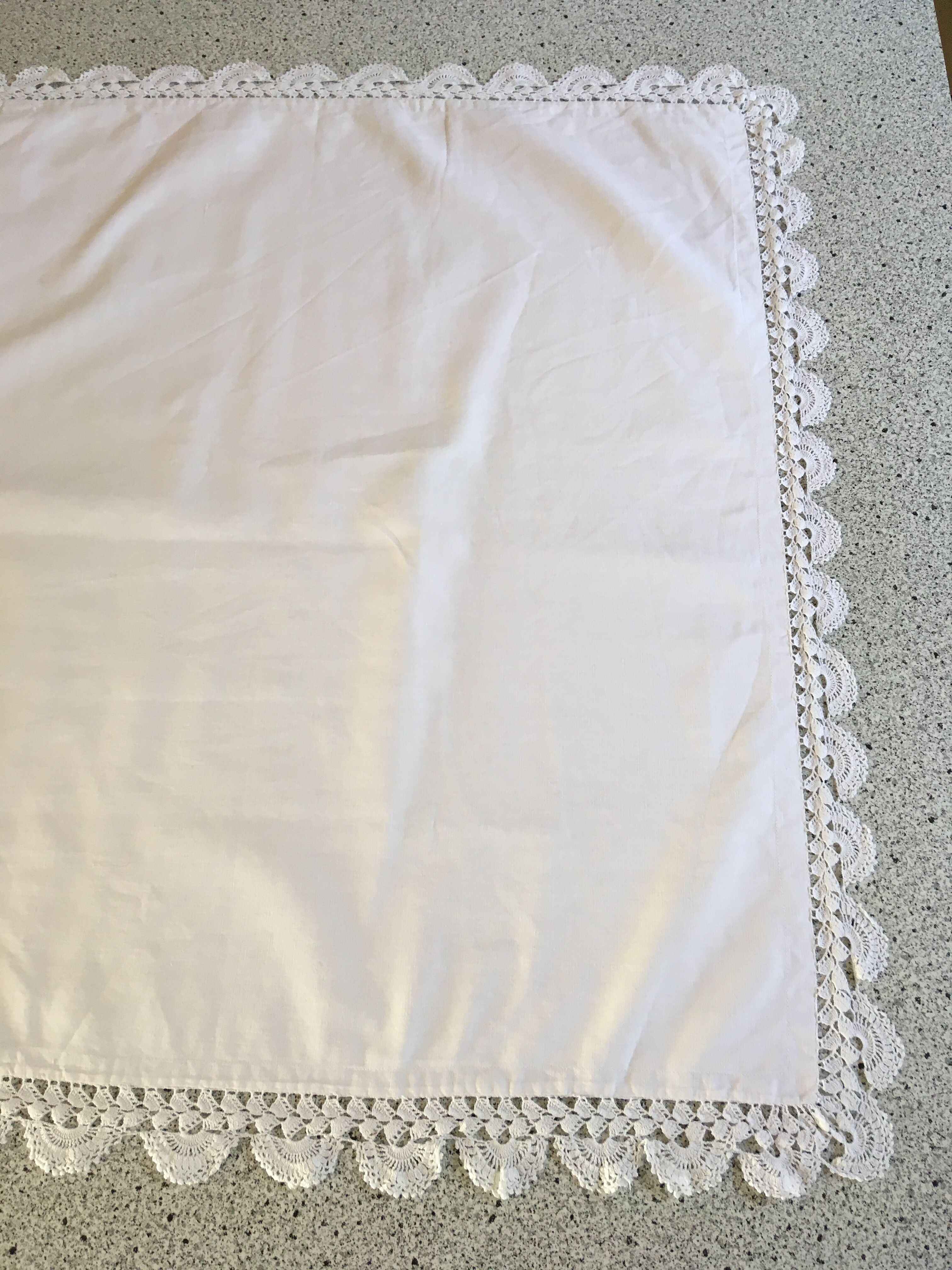 1900s lace square pillowcase