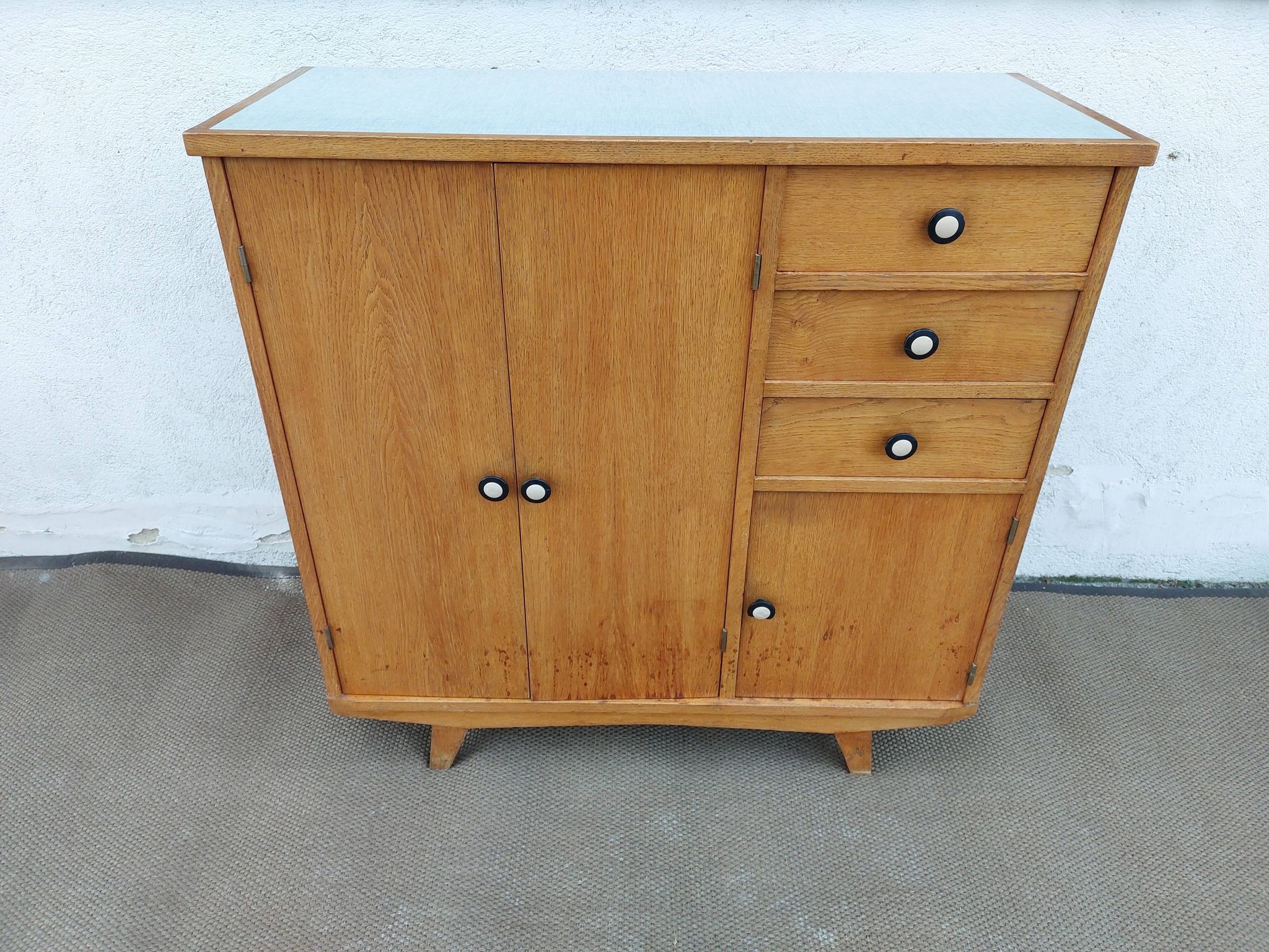 solid wood buffet, compass feet