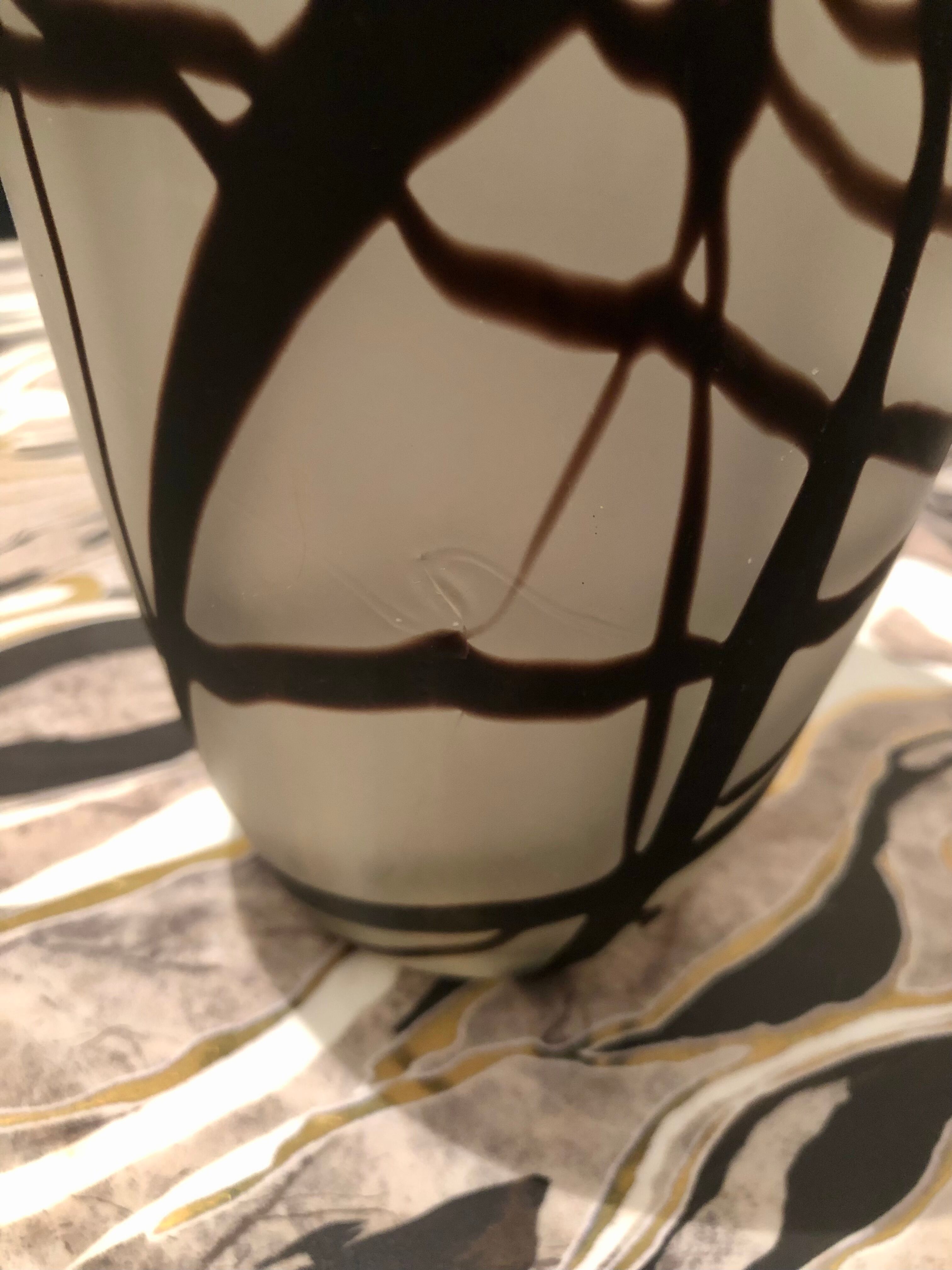 Glass paste vase