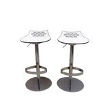 Lot de 2 tabourets de bar Calligaris, Italie