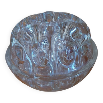 Old glass flower pitcher