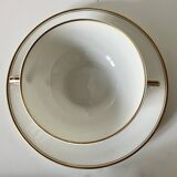 3 broth cups, Limoges porcelain - A. VIGNAUD