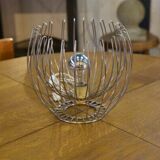 1970s chrome metal designer lamp