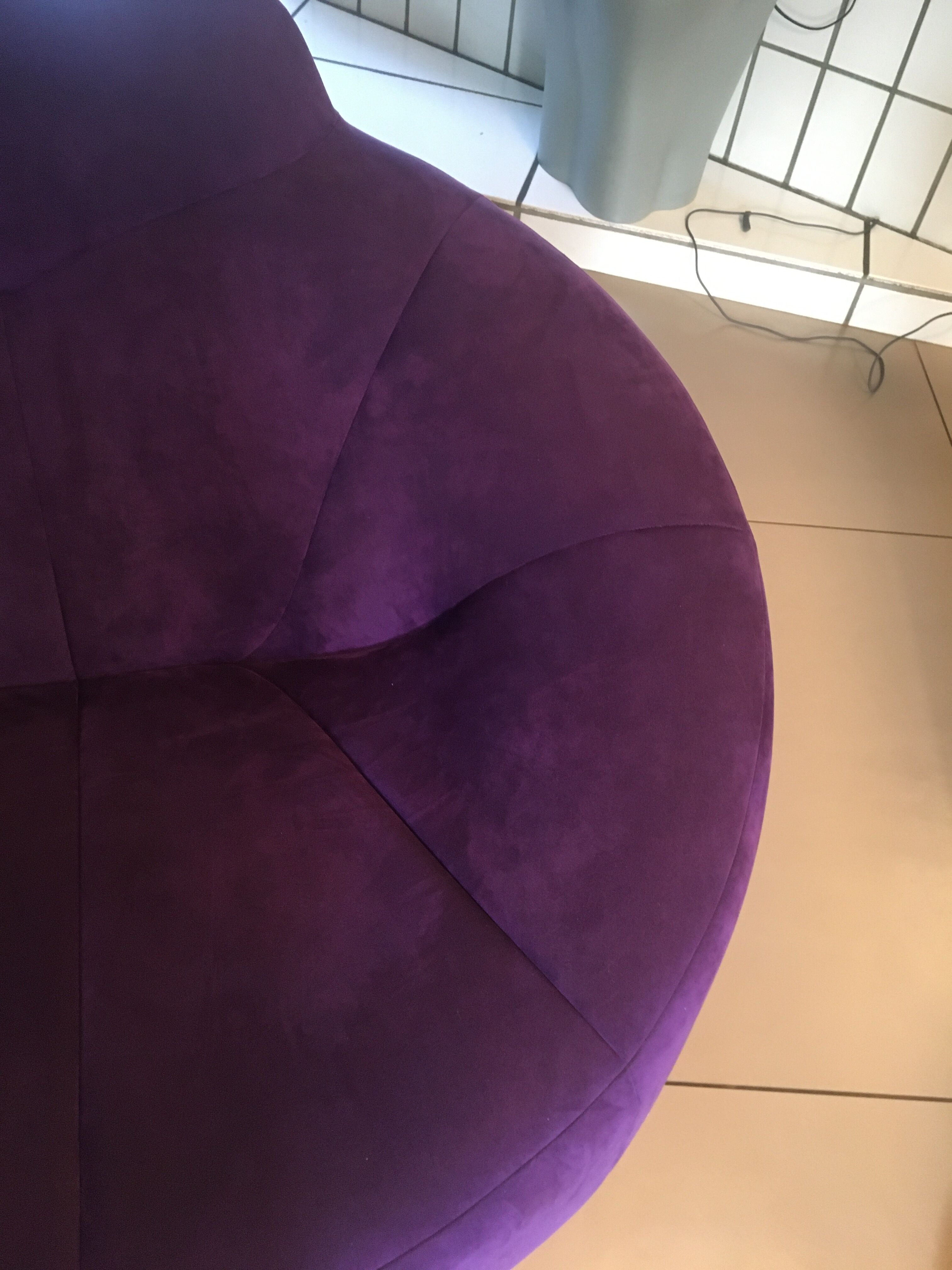 Swivel armchair Ligne Roset - Pumpkin design Pierre Paulin