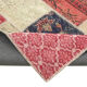 Handmade anatolian overdyed 204 cm x 296 cm multicolor patchwork carpet