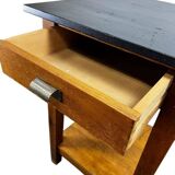 Vintage wooden high table / bar table / side table