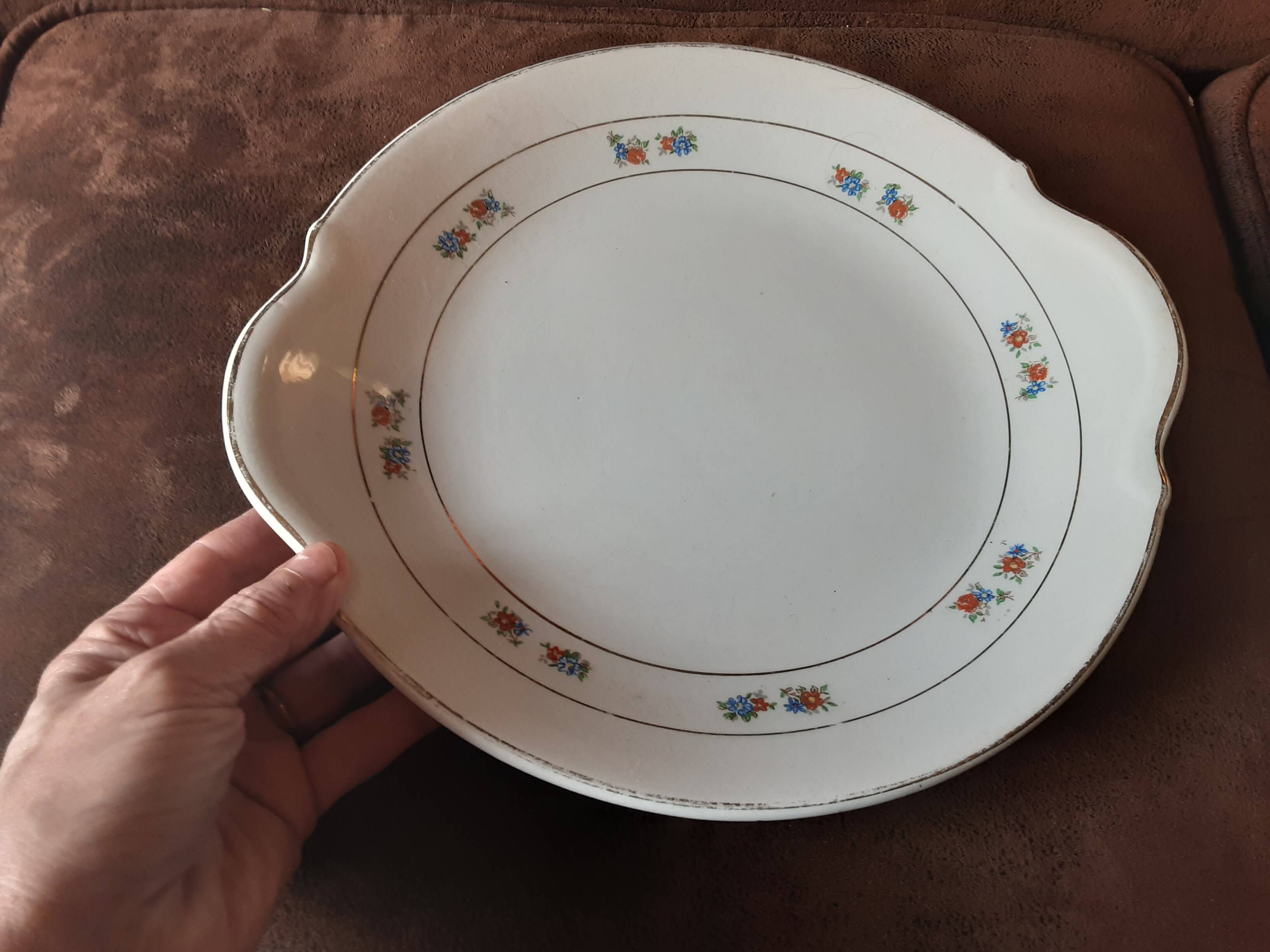 Round semi-hollow dish Porcelain