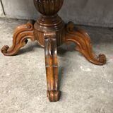 Side table Louis Philippe walnut and marble