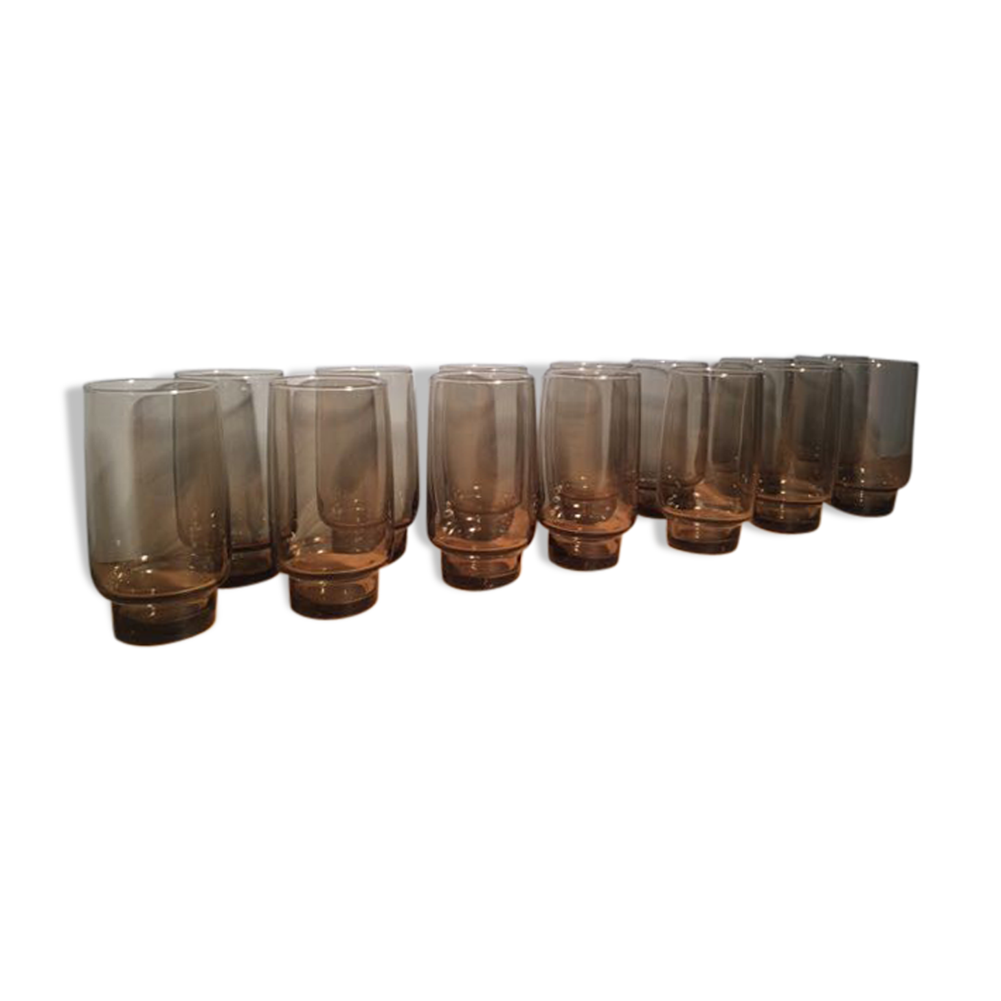 Set of 14 fruit juice glasses 70