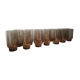 Set of 14 fruit juice glasses 70