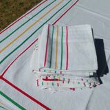 Tablecloth and 10 napkins - Basque linen