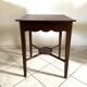 Table d'appoint carré en acajou 1970
