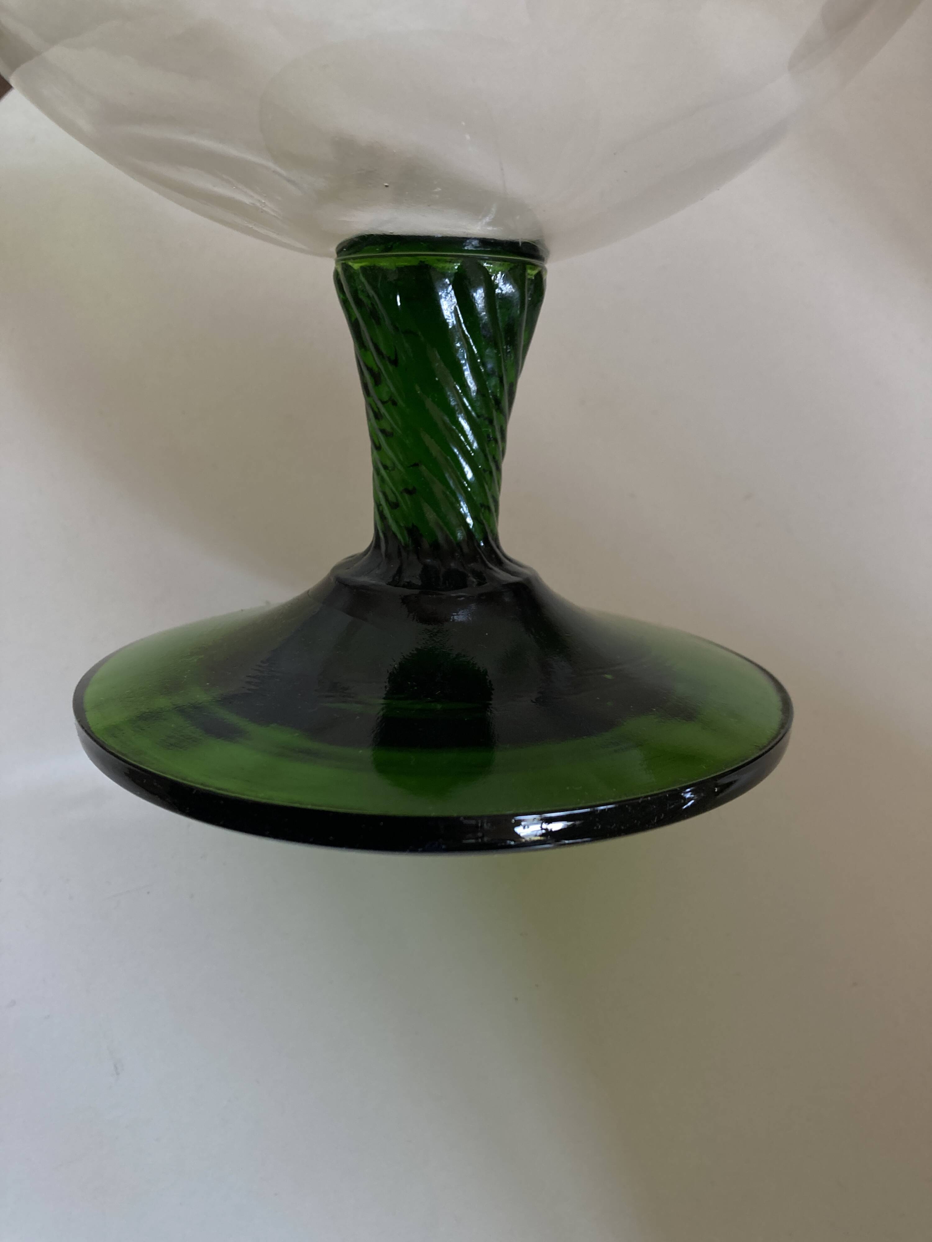 XXXL vase in Empoli glass, Italian work, Italy 1960