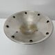 Fruit bowl centerpiece silver metal cabochon