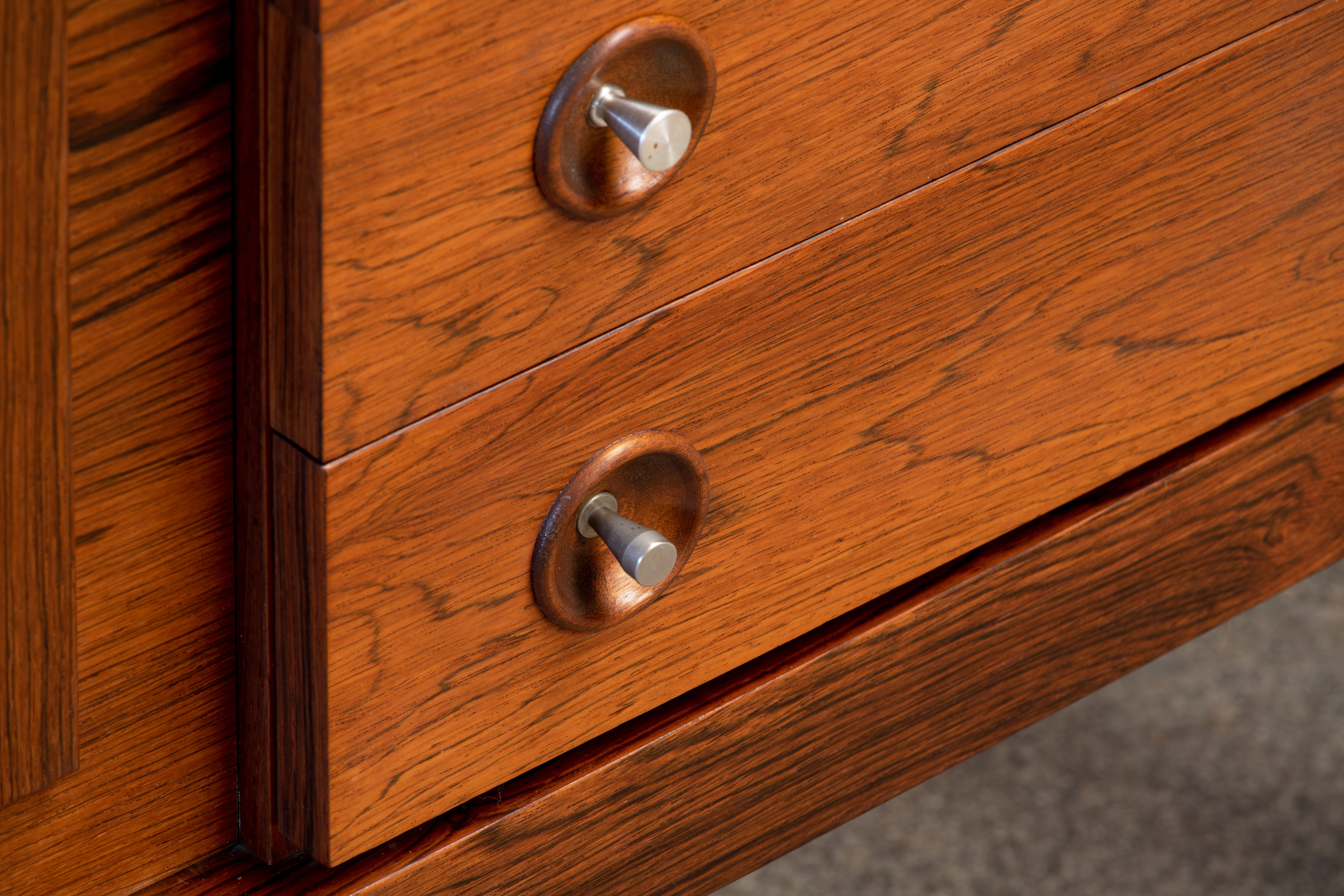 Enfilade scandinave vintage en palissandre 1960