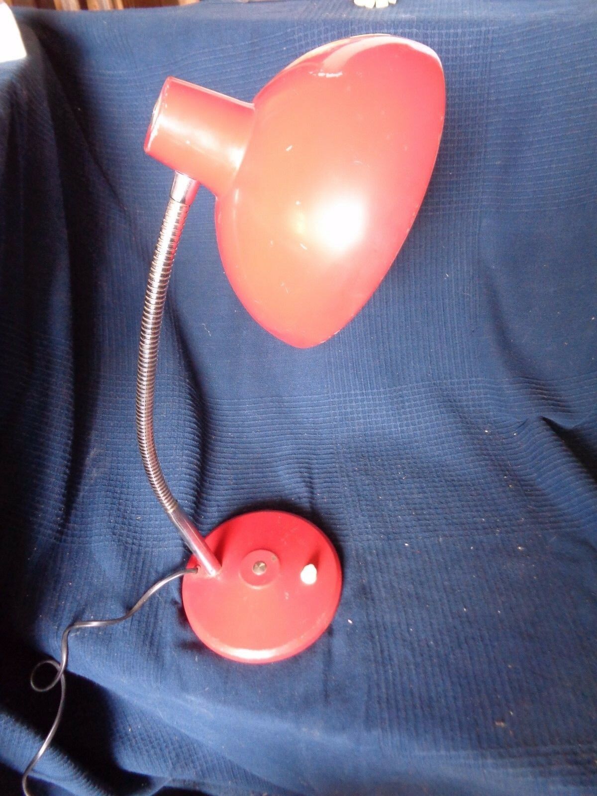 Vintage office lamp red design flexible old industrial art