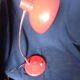 Vintage office lamp red design flexible old industrial art