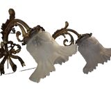 Appliques style louis xv en bronze (la paire )