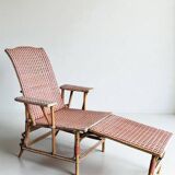 Rattan chaise longue
