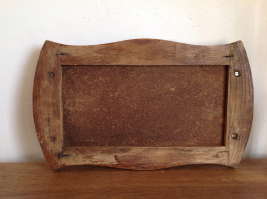 Wood ceramic platter