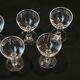 5 Old Small Liqueur Glasses In Engraved Baccarat Crystal