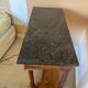 Console ancienne style Louis Philippe en bois et plateau en marbre