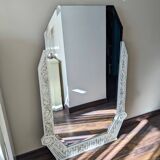 Miroir art déco hexagonal 131 x 88 cm