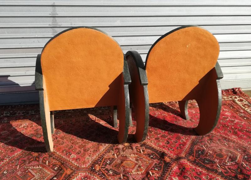 Art deco armchairs