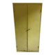 Green metal wardrobe in military style